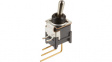 B12JV Subminiature Toggle Switch, On-None-On, Soldering Pins / Ver