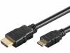 MC.1910.1112.015BK, Кабель; HDMI 1.4; вилка mini HDMI, вилка HDMI; 1,5м; черный, Goobay