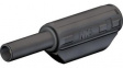 65.9182-21 Stackable Plug 2mm Black 10A 600V Gold-Plated