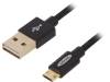 31058, Cable; USB 2.0; USB A plug easy, USB B micro reversible plug, EDNET