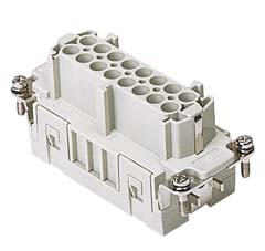 JSEF 16, female insert, 16 poles + PE, ILME