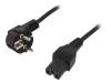 CP105, Кабель; вилка CEE 7/7 (E/F), IEC C15 "мама"; 1,8м; черный; 2,5А, LOGILINK