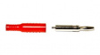 BU-P5169-2 Banana Plug, Red, 15A, 5kV, Nickel