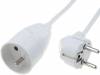 PS-171-3.0, Сетевой удлинитель; Гнезда:1; ПВХ; белый; 3x1мм2; 3м; 10А, JONEX