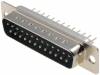 DS25P, Гнездо; D-Sub; PIN:25; "папа"; прямой; THT; позолота, CONNFLY
