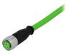 21349300405050, Вилка; M12; PIN:4; "мама"; код D-Ethernet; 5м; изоляция: ПВХ; прямой, Harting