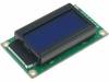 RC0802A-BIW-CSX Дисплей: LCD; алфавитно-цифровой; STN Negative; 8x2; голубой; LED