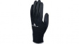 VE702PN09 Polyester Knitted Gloves Size=9 Black