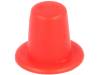 10600 Заглушка; Корпус: красный; Внешн.диам:7,4мм; H:7мм; Мат-л: ПВД