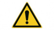 826616 ISO Safety Sign - General Warning Sign, Triangular, Black on Yellow, Polyester, 