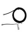 RND 765-00102, Telephone Cable, RJ11 Plug - RJ11 Plug, Flat, 2m, Black, RND Connect