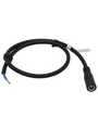 RND 205-01301, DC Connection Cable, 2.5x5.5x9.5mm Socket - Bare Ends, Straight, 500mm, Black, RND Connect