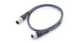 1200070472 Micro-Change (M12) Double-Ended Cordset 4 Poles Male (Straight) to Female (Strai