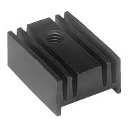 KL-235/25/TO-220/SW, Радиатор: штампованный; ребристый; TO220; черный; L: 25мм; W: 12мм, Seifert electronic