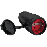 919.176, Mains cable socket Black F (CEE 7/3), Bachmann