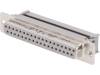 09664187500, Вилка; D-Sub; PIN:37; "мама"; IDC; на шлейф; позолота; 1,27мм, Harting