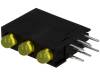 L-7104SA/3YD LED; в корпусе; Кол-во диод:3; 3мм; THT; желтый; 8-15мкд; 40°