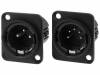 719-0500 Гнездо; XLR; "папа"; PIN:5; прямой; пайка; посеребренные; 50В; 7,5А