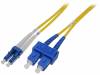 DK-2932-07, Световодный патч-корд; OS1; LC/PC, SC/PC; 7м; LSZH; Цвет: желтый, DIGITUS