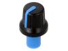 GMN-4P1.5-BL, Ручка; с указателем; ABS; Диам.оси:6мм; O16x14,4мм; черный, SR PASSIVES