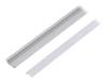 GROOVE10 C/U ANOD 1M SET PRM, Профиль для LED модулей; молочный; встраиваемый; натуральный, TOPMET