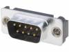 DE09-PA-M2, Гнездо; D-Sub; PIN:9; "папа"; с отверстием с резьбой; прямой; THT, ADAM TECH