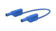 28.0124-07523 Test Lead, Blue, 750mm, Gold-Plated