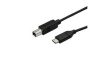 USB2CB3M USB Cable USB-B Plug - USB-C Plug 3m USB 2.0 Black