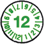 PRP-08-10-GN-15 [20 шт], Test stickers green 2015 PU=20 ST, Marking