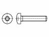 3061616 Винт; M4x8; Головка: сферическая; Шлиц: Torx; нержавеющая сталь А2