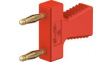 63.9354-22 Jumper Plug 2mm Red 10A 70V Gold-Plated
