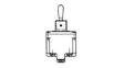 2TL11-3 Toggle Switch, SPDT, Latched, 20A, 28VDC