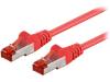 95457 Patch cord; S/FTP; 6; многопров; CCA; ПВХ; красный; 0,25м