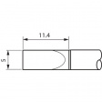 STTC-065 Паяльный наконечник Долотообразное, длина 11,4 мм 5.0 mm