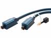 CLICK-C-70372 Кабель; Toslink вилка, с обеих сторон; 10м; синий