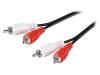 50410, Кабель; вилка RCA x2,с обеих сторон; 15м, Goobay