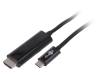 77528, Адаптер; High Speed; вилка HDMI, вилка USB C; 1,8м; Цвет: черный, Goobay