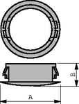 PGM-8, Dummy covering 7.6...8 mm 9.5 mm 6 mm Nylon 6/6, Essentra (former Richco)