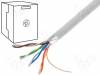 FTP KAT. 5E 4X2X0,5, Кабель; F/UTP; 5e; однопров; Cu; 4x2x24AWG; ПВХ; серый; 305м, TECHNOKABEL