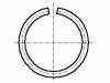 M8/BN825 Стопорное кольцо; пружинная сталь; Диам.вала:8мм; BN:825