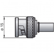 71S102-110N4 Штекер кабеля BNC, прямой 75 Ω