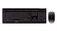 JD-0410EU-2  Wireless Keyboard and Mouse, 2000dpi, SX, EU US English with €/QWERTY, USB, Blac