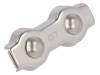 ZLR2-6-A4, Rope clamp duplex; acid resistant steel A4; for rope; Orope: 6mm, KRAFTBERG