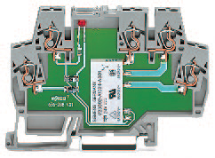 859-304, TERMINAL BLOCK, DIN, RELAY, 28-14 AWG, Wago