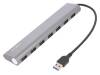 UA0308, Hub USB; USB 3.0; PnP; Кол-во портов: 7; 5Гбит/с, LOGILINK