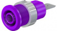 49.7046-26 Safety Socket 4mm Violet 32A 1kV Nickel-Plated