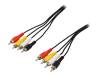 50033 Кабель; вилка RCA x4,с обеих сторон; 1,5м