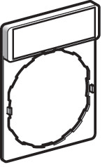 ZBY2178, Sign Holder, Harmony, SCHNEIDER ELECTRIC