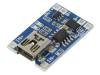OKY3404-1 Модуль: зарядное усторойство Li-Po/Li-Ion; 5ВDC; USB B mini; 1А