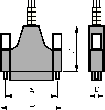 1571651-5, D-Sub plug kit 15P, TE Connectivity